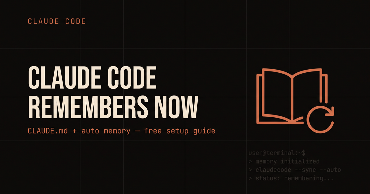 Claude Code remembers now: CLAUDE.md and auto memory setup