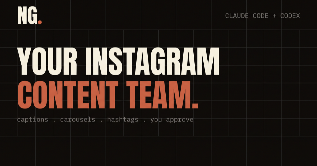 Instagram Skills for Claude Code: a free caption and carousel team
