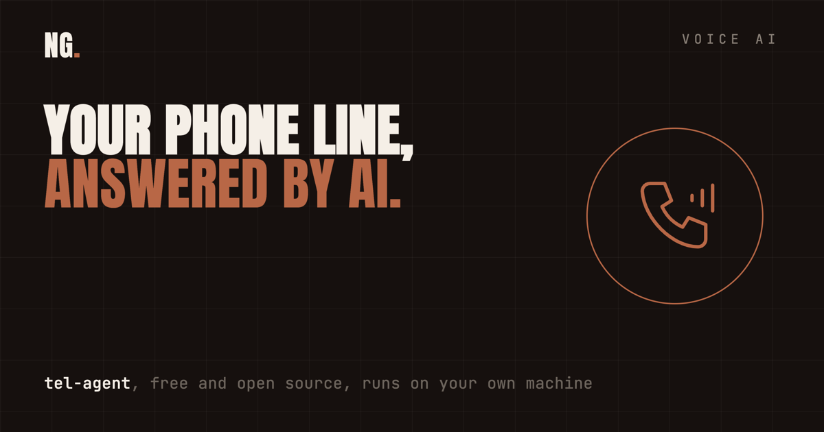 Tel-Agent, an open-source AI receptionist gateway connecting a real phone line to an AI agent, for real estate and healthcare businesses