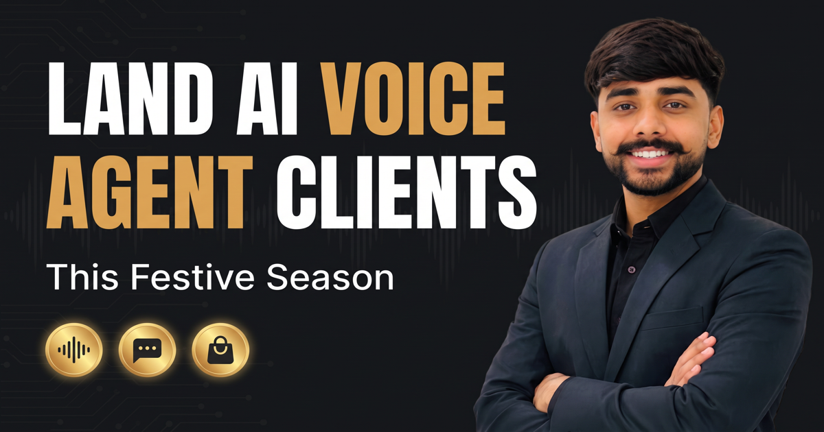 How to land AI voice agent clients among D2C brands during India's festive season, a four step method